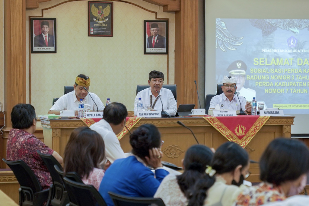 DPMPTSP Badung Gelar Sosialisasi Perda Nomor 3 dan Nomor 7 tahun 2022